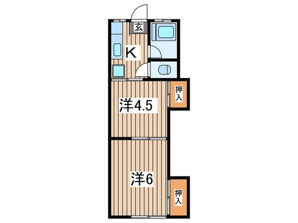 矢島ハイツの物件間取画像